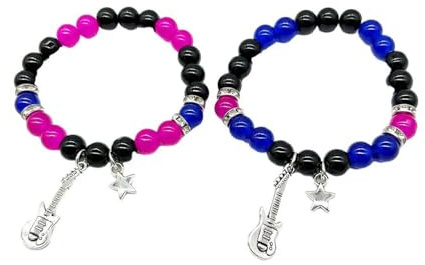 Anime Cosplay Costume Friendship Album Charm Bracelet for Girls Couple Relationship Distance Matching Pinky Promise Jewelry 2PCS