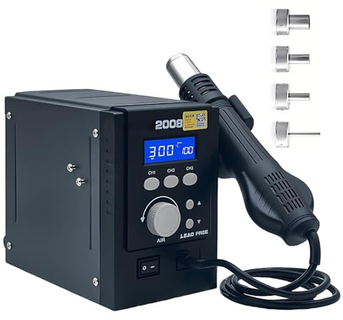 Station De Soudage Numérique Avec Dé-Soudage SMD, Affichage Numérique Précis Et Température Réglable 100-500℃ Pour Soudure PCB Et Réparation IC