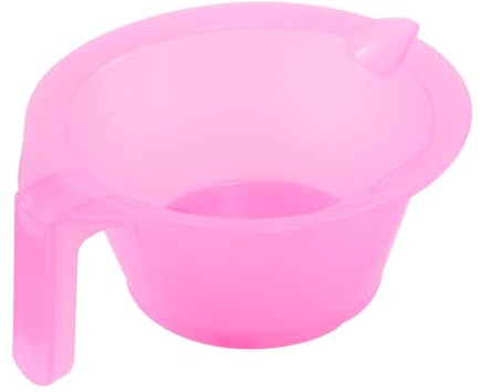 Outanaya Ciotola per Colorare i Chioma per Colorazione Chioma Professionale e Fai-da-te 3 Pezzi in Plastico Rosa Accessorio Portatile per Saloni di Bellezza