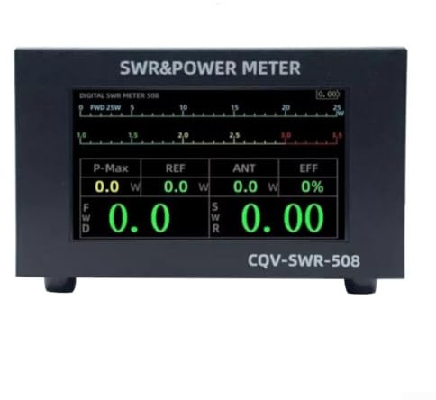 Cqv-Swr-508 Swr kraftmätare 200 W digital stående våg för 1,8-54 Mhz Hf-radio för Fm Cw Am Ft8-lägen