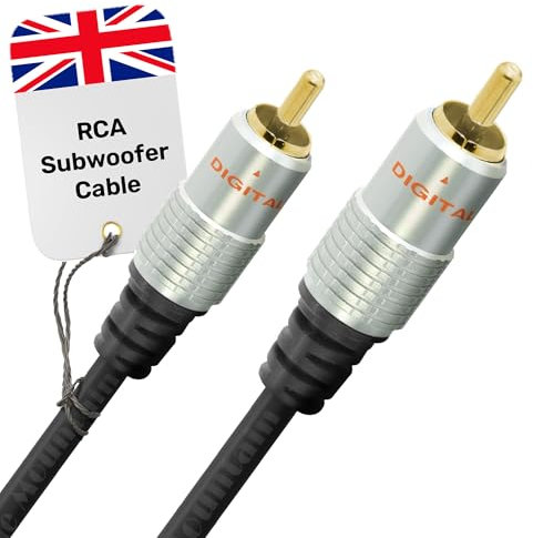 Cable Mountain 5m Gold Plated Single RG59 Coaxial Phono Cable for SPDIF/Digital Audio and Composite Video Cable