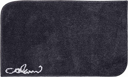 Grund COLANI Exklusiver Designer Badteppich 100% Polyacryl, ultra soft, rutschfest, ÖKO-TEX-zertifiziert, 5 Jahre Garantie, Colani 40, Badematte 60x100 cm, anthrazit