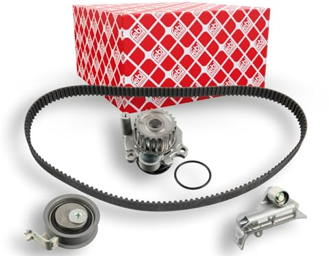 febi bilstein 45122 Zahnriemensatz mit Wasserpumpe, 1 Stück | Kompatibel mit: AUDI A3, TT, TT Roadster, SEAT ALHAMBRA, LEON, TOLEDO II, VW BORA I, BORA Variant, GOLF IV, GOLF IV Variant
