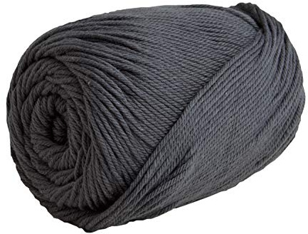 Knit Picks Dishie Kammgarn, Baumwolle asche