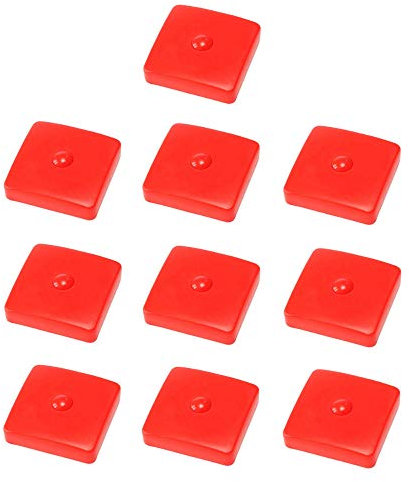 h2i Tappi per pali | plastica rossa | 91 x 91 mm | 10 pezzi | Tappo di copertura angolare per pali in legno da giardino e pali di recinzione a forma di piramide | Protezione dalle intemperie per travi