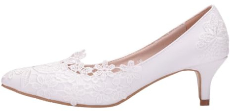 Holibanna Braut Hochzeit Abend Party Schuhe Frauen Low Heel Pumps 5Cm Kleid Elegante Schuhe