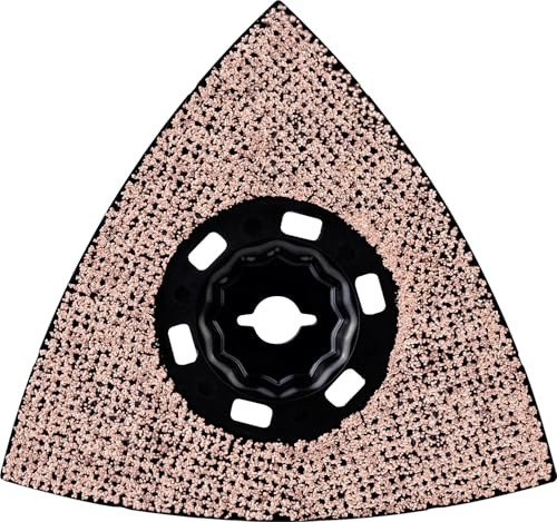 Bosch 1x EXPERT MAVZ 116 RT6 Schleifplatte, 116 mm | für Faserkunststoffe GFK, CFK, Farbe auf Holz, Ø 116 mm, Körnung 60, Professional Zubehör Multifunktionswerkzeug