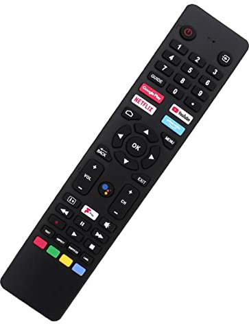 Enhanced Replacement RM-C3250 Remote Control Compatible with JVC Smart Voice TVs - Features Netflix, Youtube, Prime, and Google Play Buttons - Fits Models LT-32CA690, LT-32CA790, LT-40CA790