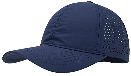 PivotWing Basecap Damen Herren Baseball Running Cap Laufmütze Schirmmütze Sonnenschutz Lauf Cap Cappy Männer Frauen Mesh Sport Hat for Running Golf Tennis Mützen Laufmützen, Dunkelblau