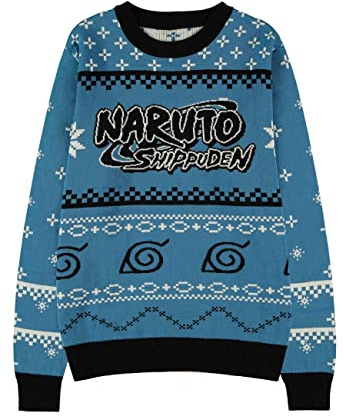 Difuzed Naruto - Herren Männer Jungen Christmas Weihnachten Pullover Jumper