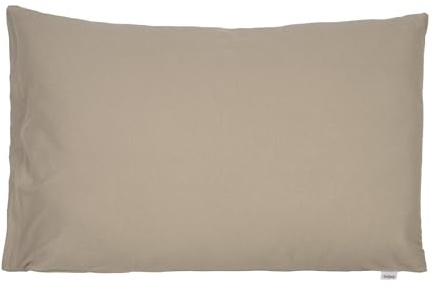 beties BasicSoft Kissenhülle ca. 40x60 cm 100% Baumwolle Jersey Kissenbezug Kopfkissenbezug für Schlaf-Sofa Couch Bett - Plaza-Taupe