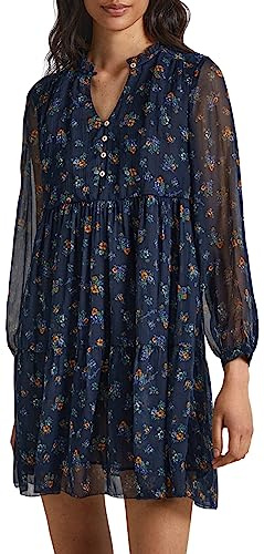 Pepe Jeans Ikaia, Abito babydoll Donna, Multicolore (Multi),XS