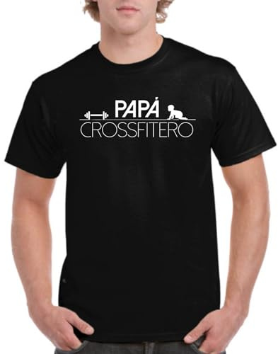 the Fan Tee Camiseta de Hombre Dia del Padre Papa Crossfit 030 L