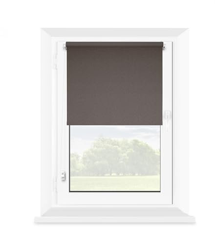 MARDOM HOME Rollos für Fenster - Ohne Bohren - Mini Rollos - Innen - 35 x 150 cm - Braun