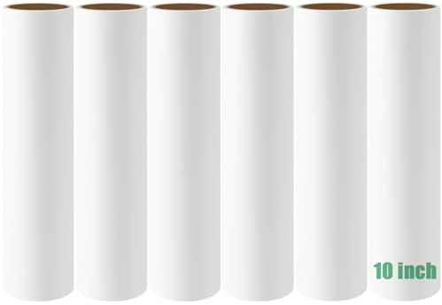 10 inch Mega Lint Roller Refills for Evercare Pet Mega Lint Roller and Leo Cleaning Roller, 10'' Wide Extra Sticky Large Roller Refill for Removing Pet Hair on Floor Carpet, 3 Pack Total 180 Sheets