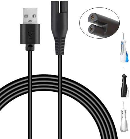 WrteEase Water Flosser Charger for Water-pik WP450EC, WP462EC, GS8-1, Compatible with Multiple Models, USB Charging Power Cable