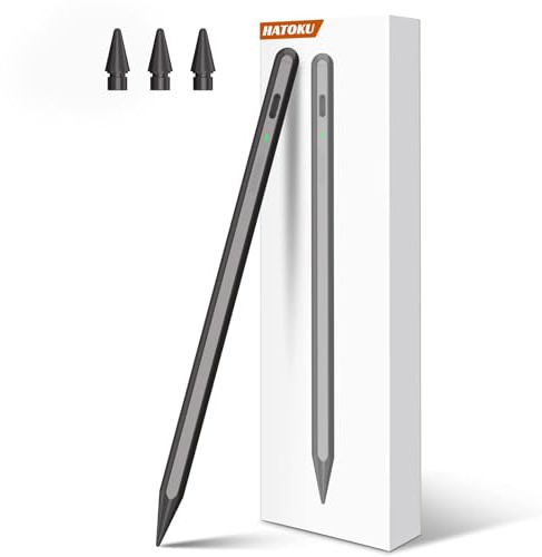 Pencil 1. Generation für iPad 2018-2025, 15Mins Full Charge & Palm Rejection, Hochpräziser Stifte für Grafiktabletts mit Magnetische Ansaugung für iPad 6-11, Air 3-5/M2/M3,Pro 11/12.9/13 M4,Mini 5-6