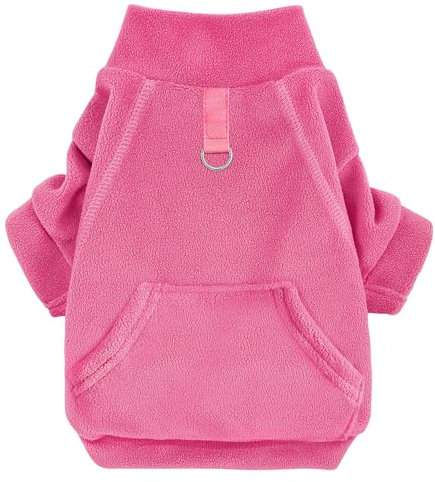 Mosukoirl Hundepullover Hund Hoodie Haustier Warme Mäntel Baumwolle Sweatshirts Hund Kleidung mit Tasche Welpe Pullover Hund Overall für kleine mittlere Hunde Katzen Teddy Chihuahua