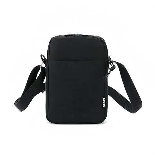 AdiStylinno Crossbody Phone Bag for Women, Small Canvas Cell Phone Shoulder Bags with Adjustable Nylon Strap, Fashion Lightweight Phone Purses Mini Crossbody Bags for Shopping Travel
