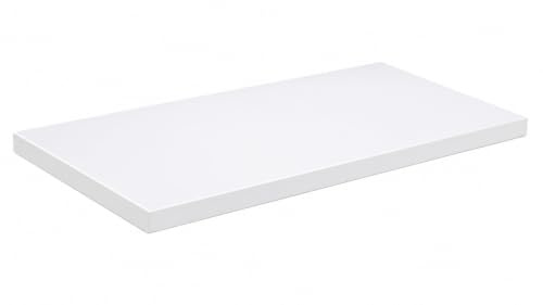 Britshield Matt White Melamine Faced MDF Board - 18mm Thickness - 300 x 550mm - Custom Cut to Size with Edgebanding Options