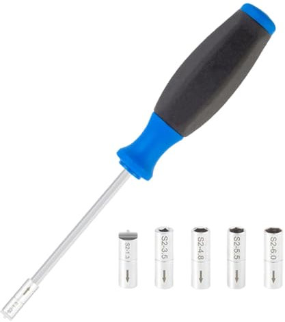 Dtaigou Herramienta para atornillar el pezón, Llave para radios del pezón Interno - Destornillador Interno para Boquilla de radios de Bicicletas - Destornillador de radios para reparación de Llantas