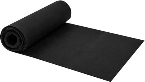 Cpolebev 12x80 Inch Fabric Planter Liner Roll Non Woven Plant Felt Liner Roll Black Liners Roll Alternative Coconut Liner