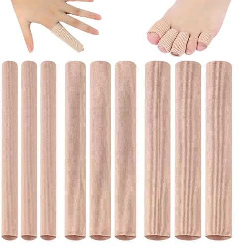 Pack of 9 Toe Protectors Silicone Toe Caps, Cuttable Toe Cap Set for Big Toe, Toe Protectors Toe Pads for Cushions Corn, Blisters, Fingers, Calluses Toe Cushion Tubes (3 Sizes)