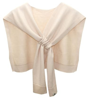 Damen Strickschultertuch Falscher Kragen Schulterwärmer für Pullover Blusen | Elegantes Strickschultertuch mit Kragen-Design verschönert einfache Pullover, Blusen und Kleider im Layering-Stil.