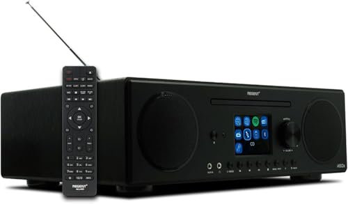Ferguson Regent i450s - Lettore CD radio internet con funzione di rete, Spotify Connect, AUX, USB, Bluetooth, dispositivo radio: altoparlante, lettore CD, Hi-Fi, FM, stereo, doppio allarme