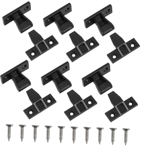 ABOOFAN 10piezas Conectores Para Paneles De Muebles Herrajes De Conexión Presión Instalación Invisible y Rápida