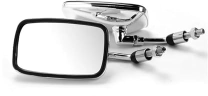 Specchietti retrovisori per moto Specchietto Retrovisore Cromato Regolabile Moto Per Con Filettatura 10 Mm Specchio Per Estremità Del Manubrio Una Moto Specchietti