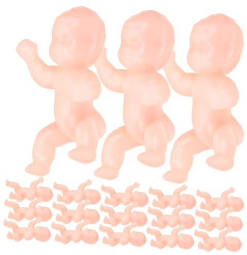 Alipis 30piezas Muñeca Estatua Plástico Pequeño Adorable para Decoración De Shower Obsequio para Fiesta De Bebés Pequeños Lindos para Escenario De Celebración