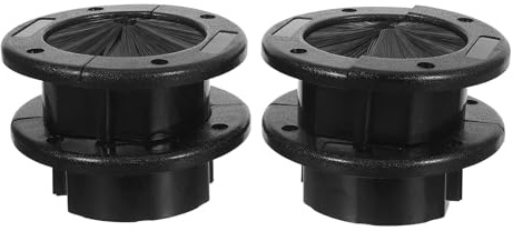 MAGICLULU 4 Piezas Unidades de Pasacables con Cepillo para Suelo Elevado Sellado Ignífugo para Cables Anillo Antielectrostático y Prueba de Polvo para Gestión Segura de Cables Racks de