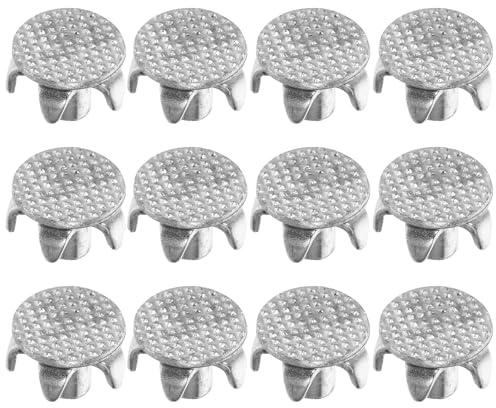 MOBUTOFU Ramponi in Acciaio Argento 15 Pezzi Antiscivolo Scarpe per Design Portatile 5 Punte Ergonomici Leggeri Effetto Antiscivolo Fantastico per Camminata e Caccia