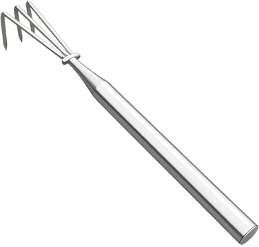 Râteaux de Pelouse,Manche Long Ergonomique en Acier Inoxydable - Petit Râteau Métallique pour Jardinage,pour Creusage, Nivellement et Détachement du Sol, de la Pelouse et des