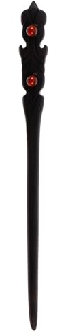Ciieeo Forcine Accessorio Chioma Ebano di Legno Nero per Stile Donna e Cinese Antico Semplice ed Elegante Retrò Matrimoni e Recital