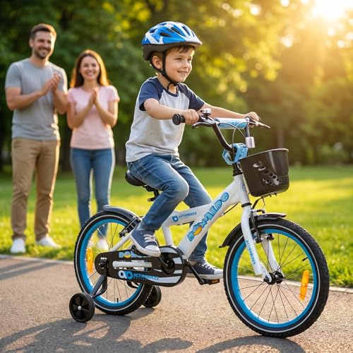 Actionbikes Kinderfahrrad | 12 16 20 Zoll | 2-9 Jahre | V-Brake Bremsen | Schutzblech v. und h. | Kinder Fahrrad für Mädchen & Jungen | Fahrräder | Kinderrad | Jugendrad | Bike