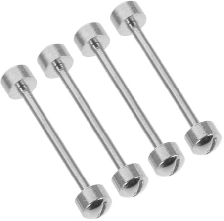 MAGICLULU 4 Piezas Pasadores de Tubo de Acero Muescas para Correas de Reloj Plata, Varillas de Conexión Seguras para Mantenimiento y Reparación Personal de Relojes