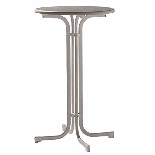 Sieger 237/G Table de Brasserie Haut Acier/Fer Gris 70 x 70 x 112 cm