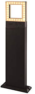 Dapo Sydney eckig LED-Aussen-Sockelleuchte, Garten-Wege-Lampe, 12W 730lm 3000K Gartenbeleuchtung
