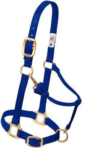 Weaver Leather Original Verstellbares Pferdehalfter, Nylon, groß, Marineblau