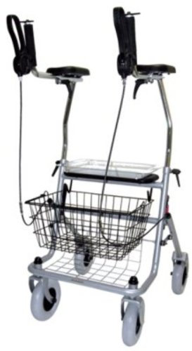 Rollator Cristallo2 m. Unterarm -Auflage, silber(Drive Medical), Rollatoren
