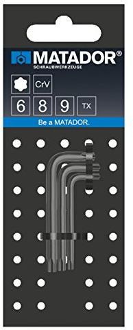 MATADOR Satz Winkelschraubendreher, Torx, Minis, T6/T8/T9, 0443 9030