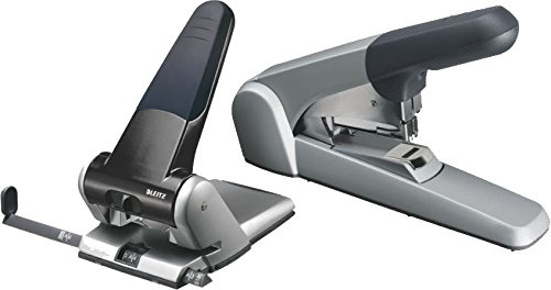 Leitz Stanzfunktion, 65 Blatt aSIN (4) Mit Hefter schwarz