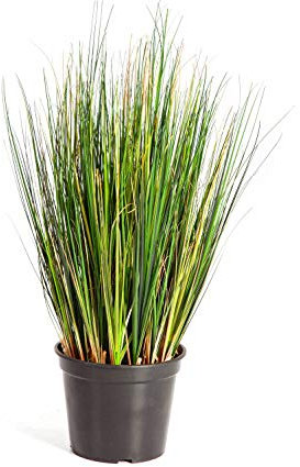 artplants.de Deko Fuchsschwanzgras im Topf, 790 Halme, grün, 60cm - Grasbusch künstlich - Kunstgras im Topf