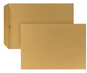 POSTHORN Versandtasche C4 (250 Stück) - Geschäftspost und Co. - 110g/m² | nassklebende Versandtaschen ohne Fenster - braune für die tägliche Korrespondenz - 324 x 229 x1mm