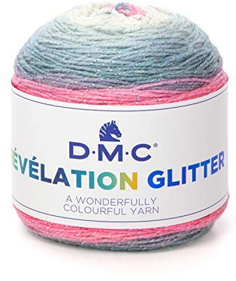DMC - Revelation - lätt mångfärgat stickgarn, perfekt för trendiga sjalar och halsdukar | 150 g - 520 m | nålar och krok nr 4