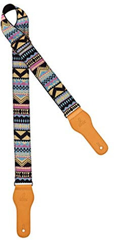 Ortega Guitars Gitarrengurt World Series - Baumwolle Indian Sky (OCS-400) | Länge verstellbar, für Akustik Gitarre / Bass, E-Gitarre, E-Bass