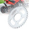 Piñón de cadena, Qiilu 37 dientes 428 cadena piñón trasero piezas de piñón para Pit Trail Quad Dirt Bike ATV 110 125CC