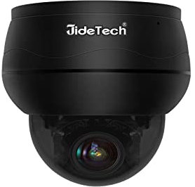 JideTech 8MP PoE Überwachungskamera Aussen, PTZ Dome IP Kamera Outdoor, 355°/90°, 5X Optischer Zoom, Human Detection, Zwei-Wege-Audio, 30M IR Nachtsicht, IP66 Wasserdicht, Unterstützung 256G SD-Karten